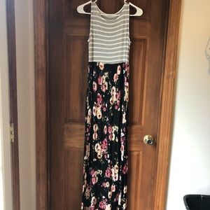 Long woman maxi tank dress